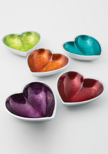 Recycled Aluminium Heart Dish
