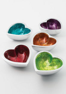 Recycled Aluminium Mini Heart Dish