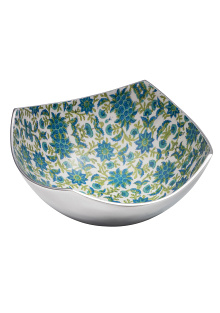 Floral Print Aluminium 4 Point Bowl