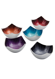 4 Point Recycled Brushed Aluminium Bowl