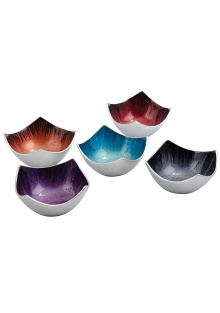 Brushed Recycled Aluminium Large 4 Point Bowl