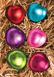 Heart shaped coconut bowl with lacquer