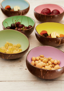 Coconut Bowls, Matt Pastel Colours