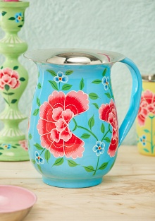 Chrysanthemum Hand Painted Enamel Jug