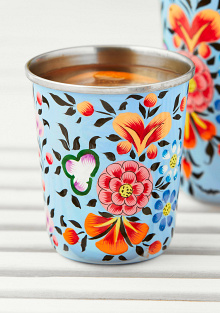 Ketaki Hand Painted Small Enamel Tumbler