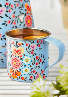 Ketaki Hand Painted Enamel Mug