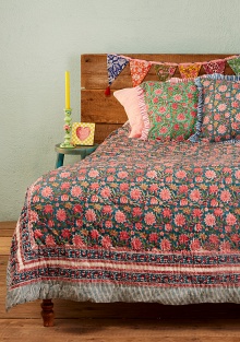 Sanganeri Block Print Reversible Quilt
