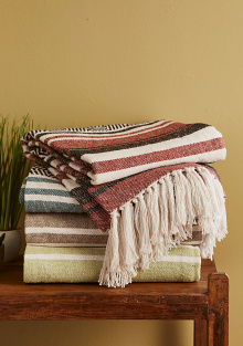 Janya Recycled Stripe Throw
