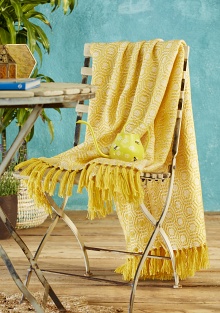 Recycled Bottle Honeycomb Throw